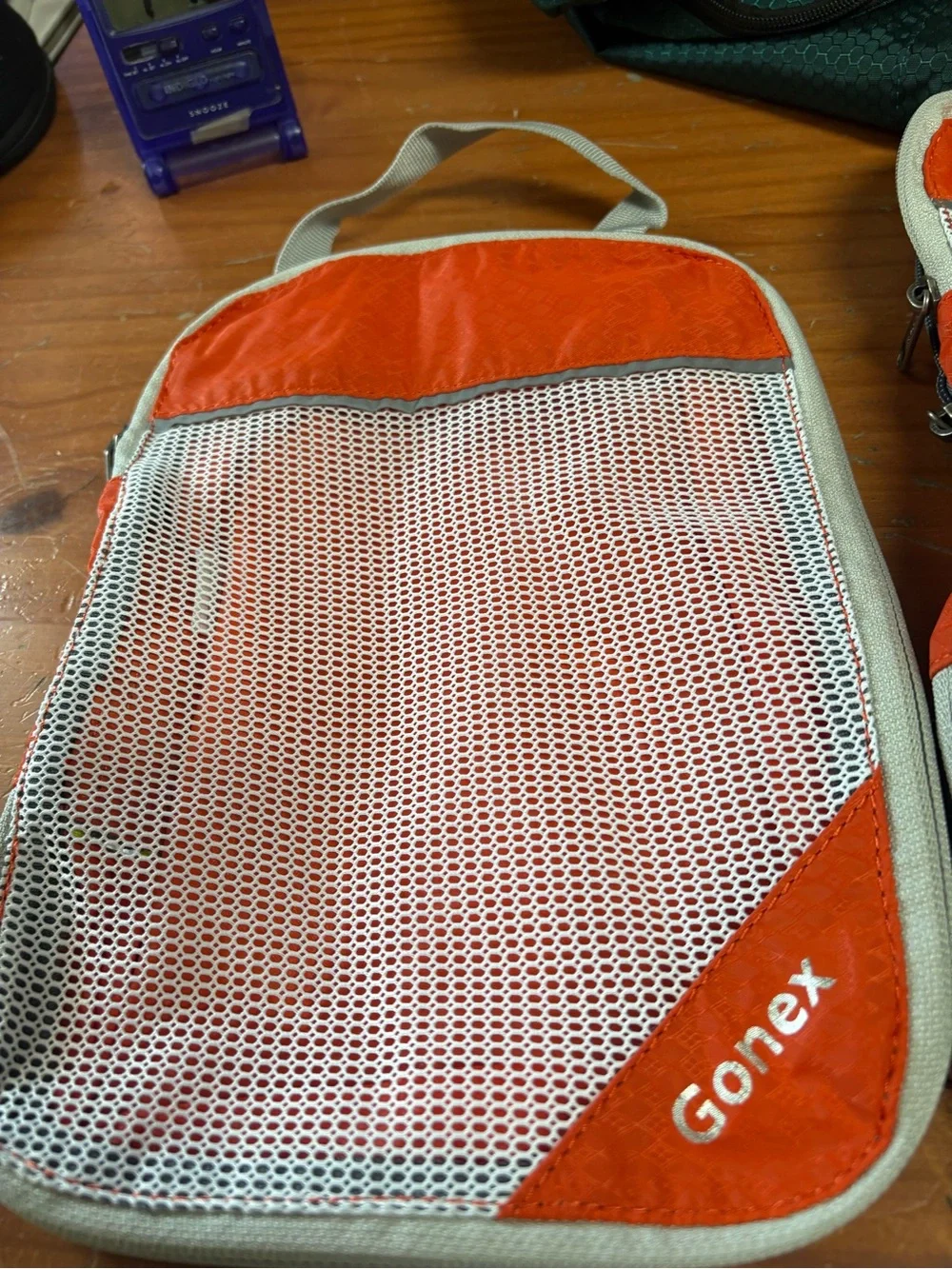 -Gontex Orange Mesh Travel Packing Cube - Bags